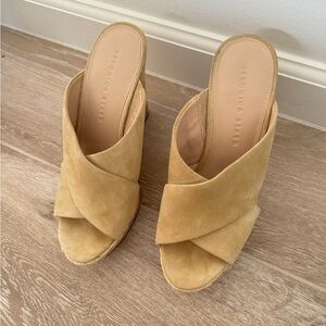 Veronica Beard Suede Wedges New 7.5